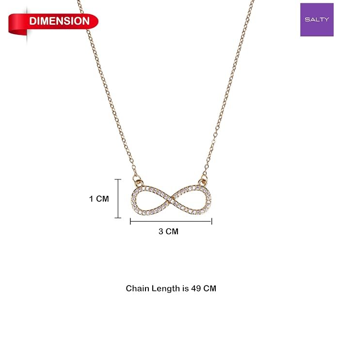 SALTY Anti Tarnish Pendant Necklace for Women | Stylish Locket Neck Chain | Latest Fashion Jewellery Accessories for Girls Boys | Minimal Jewelry | Ideal for Gifting - Scorpio | Gift for Diwali, Christmas, Marriage, Birthday - Image 2
